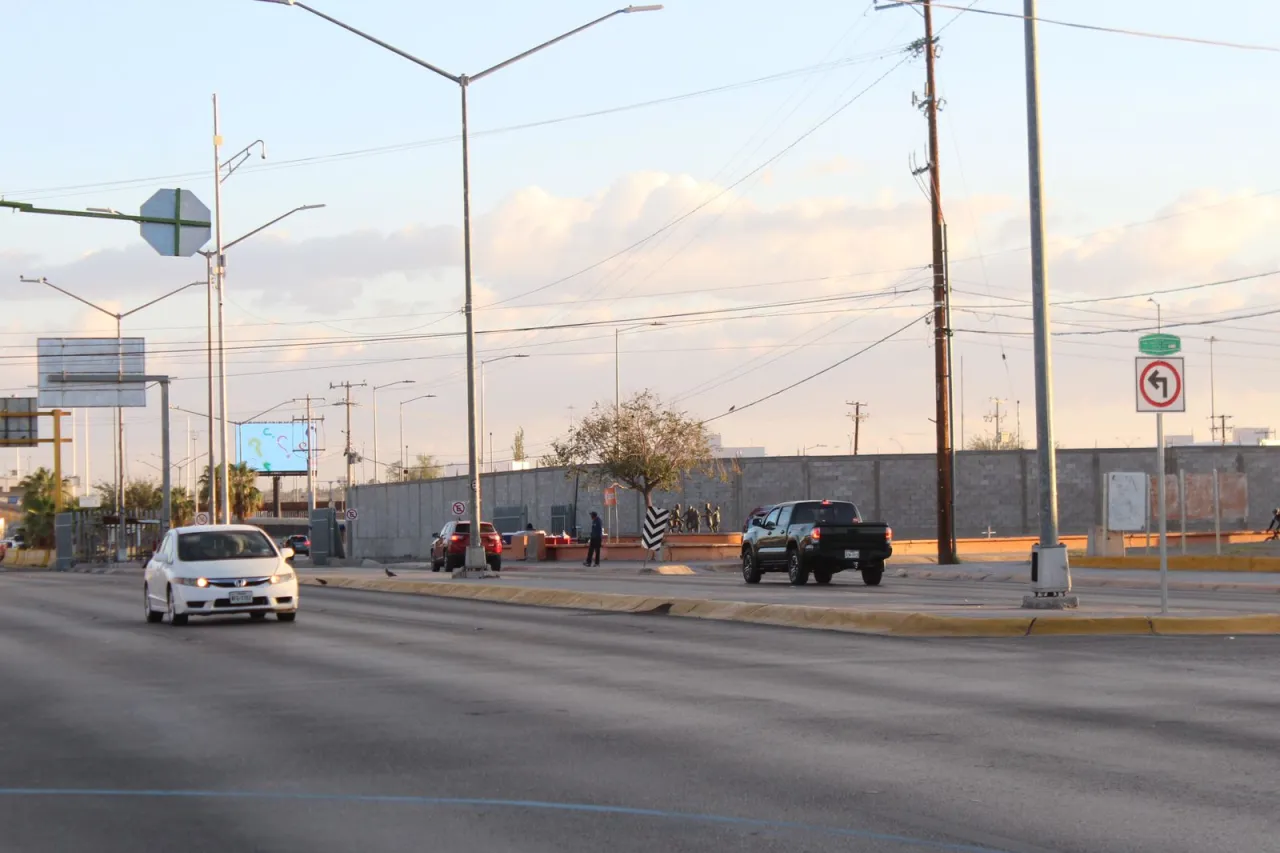 Se registra poca fila para cruzar a El Paso