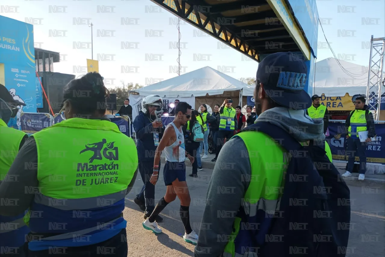 Mexicanos se llevan los 3 primeros sitios del Maratón Internacional de Juárez