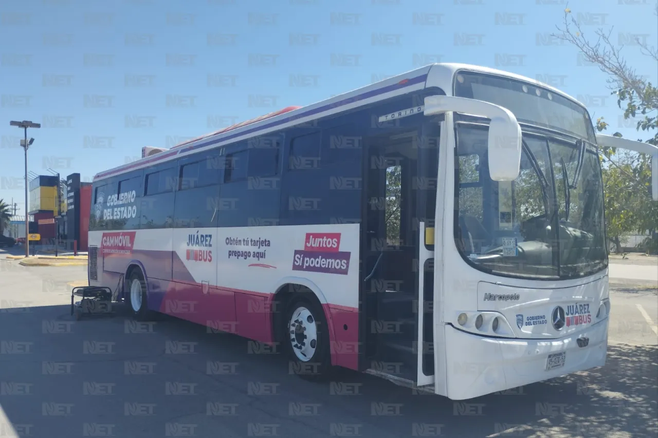 Aprovechan usuarios del Juárez Bus CAM Móvil en San Lorenzo