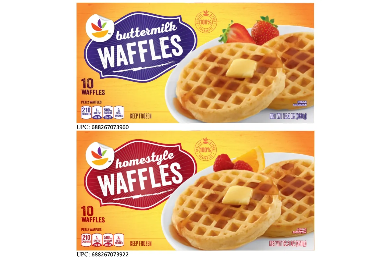 Retiran más waffles congelados por posible contaminación con listeria