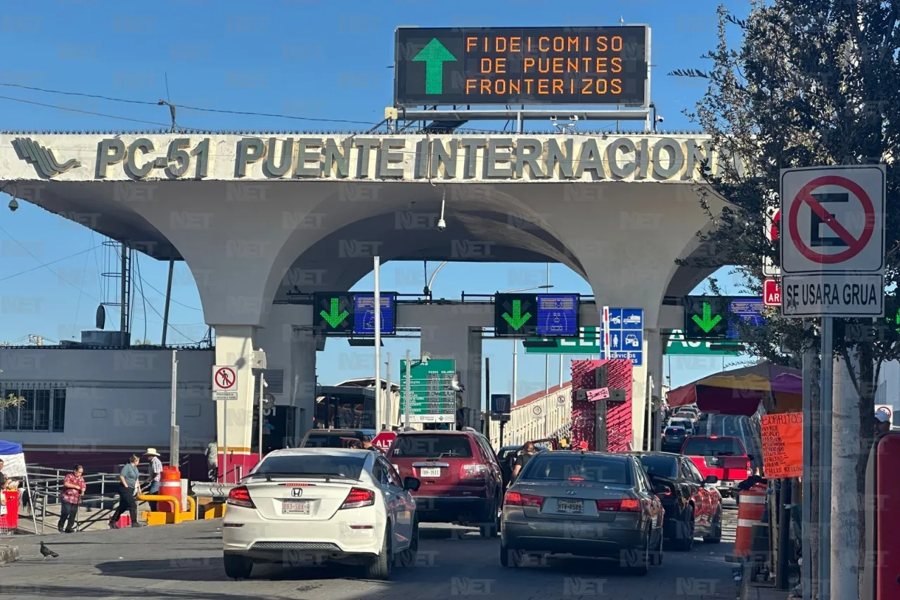 Poca fila para cruzar a El Paso