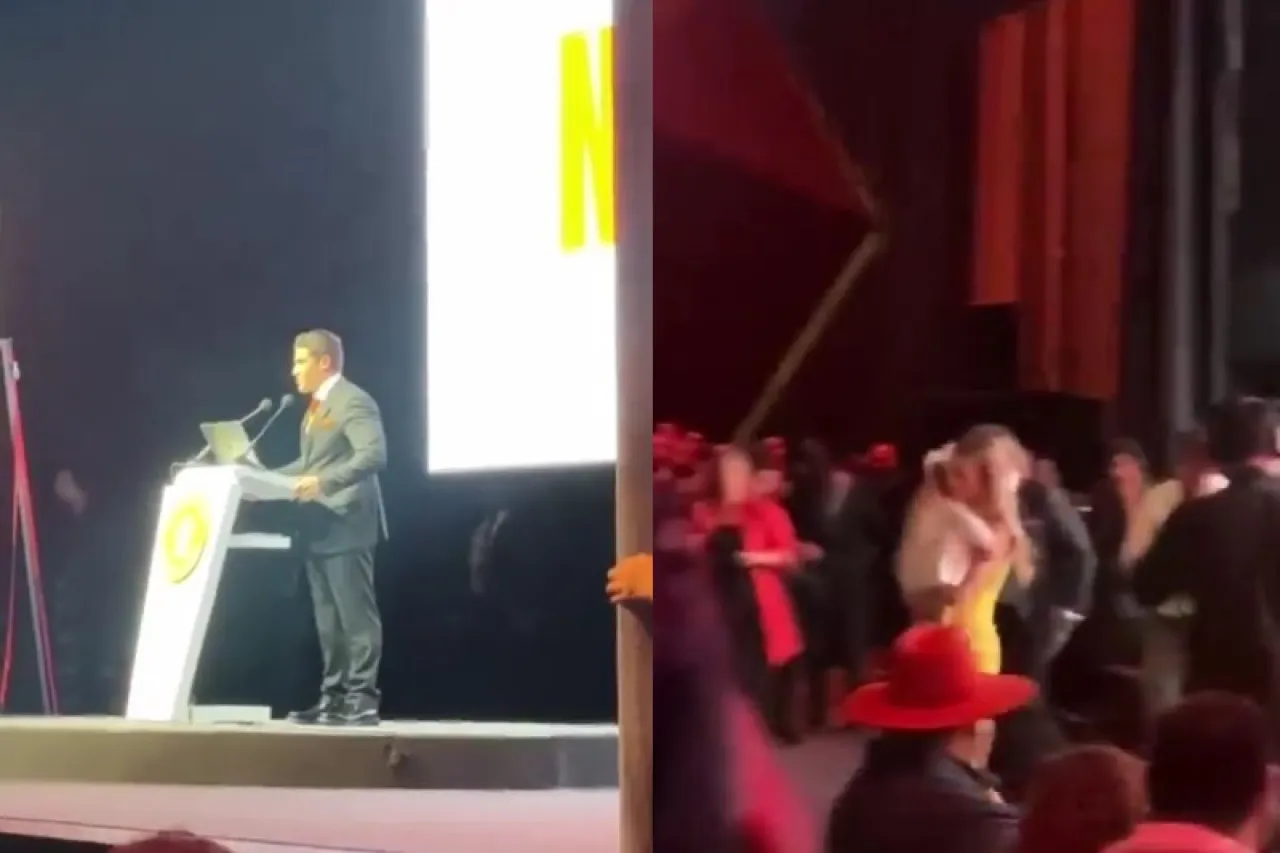 Video: Samuel García interrumpe informe de gobierno por caída de su hija Mariel