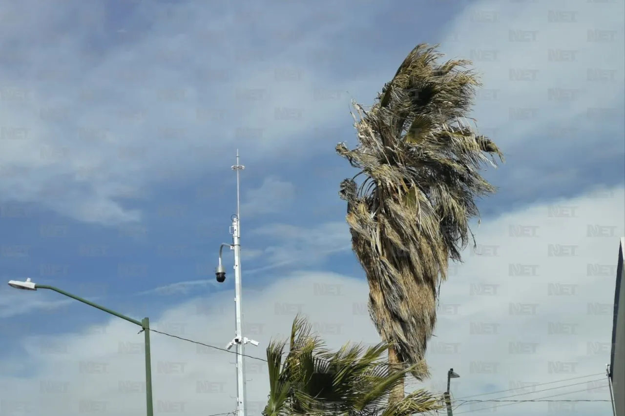 Emiten alerta por ráfagas de viento de hasta 65 km/h