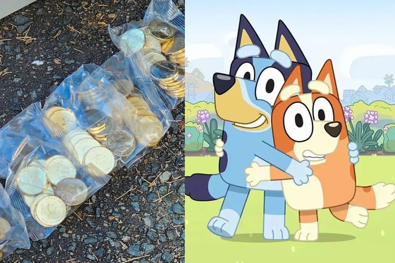 Recuperan más de 40 mil monedas robadas de la serie 'Bluey'