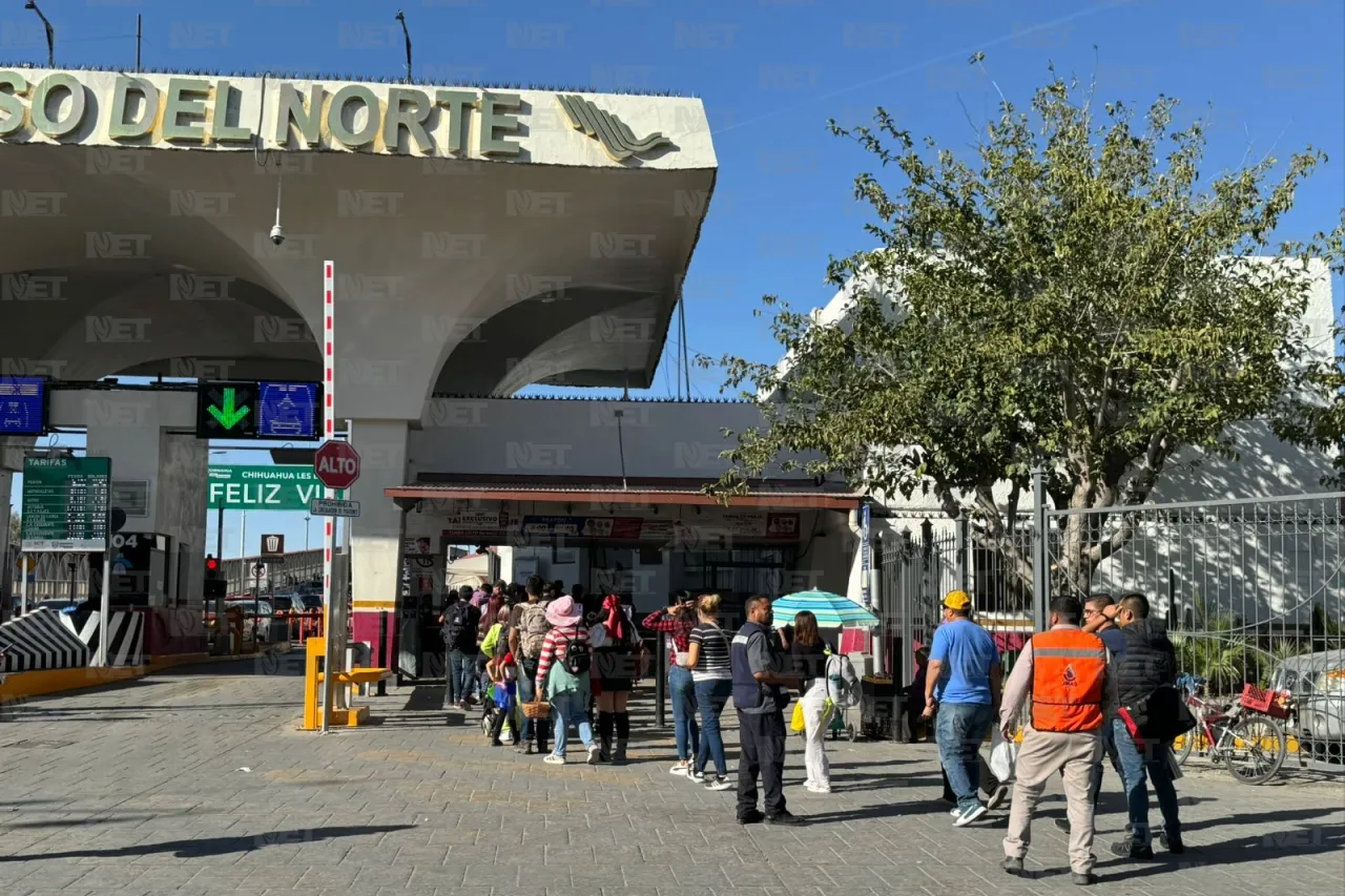 Halloween en la frontera: Largas filas para cruzar a El Paso