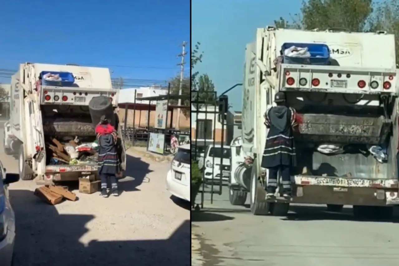 Video: Captan a recolector de basura celebrando Halloween con disfraz