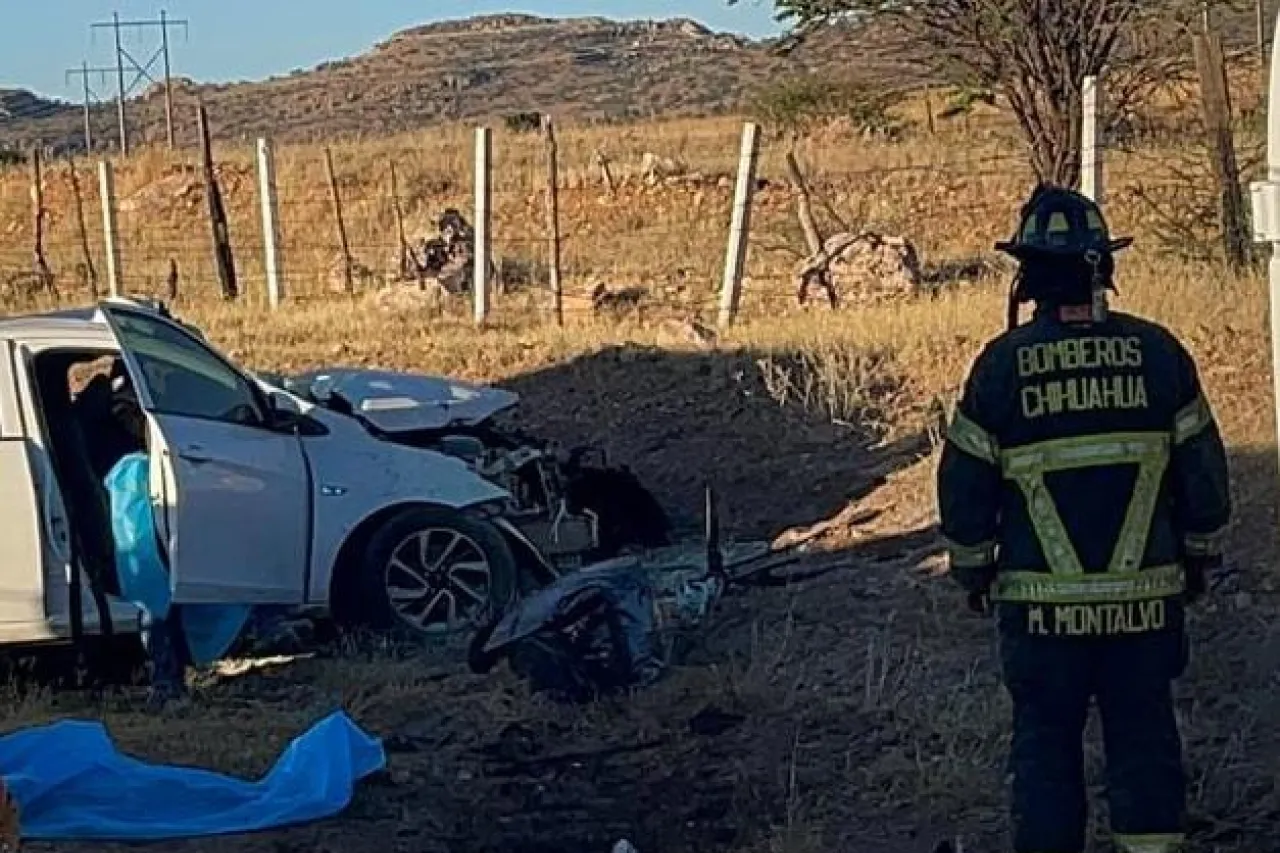 Mueren 6 personas en accidente en carretera Chihuahua a Cuauhtémoc