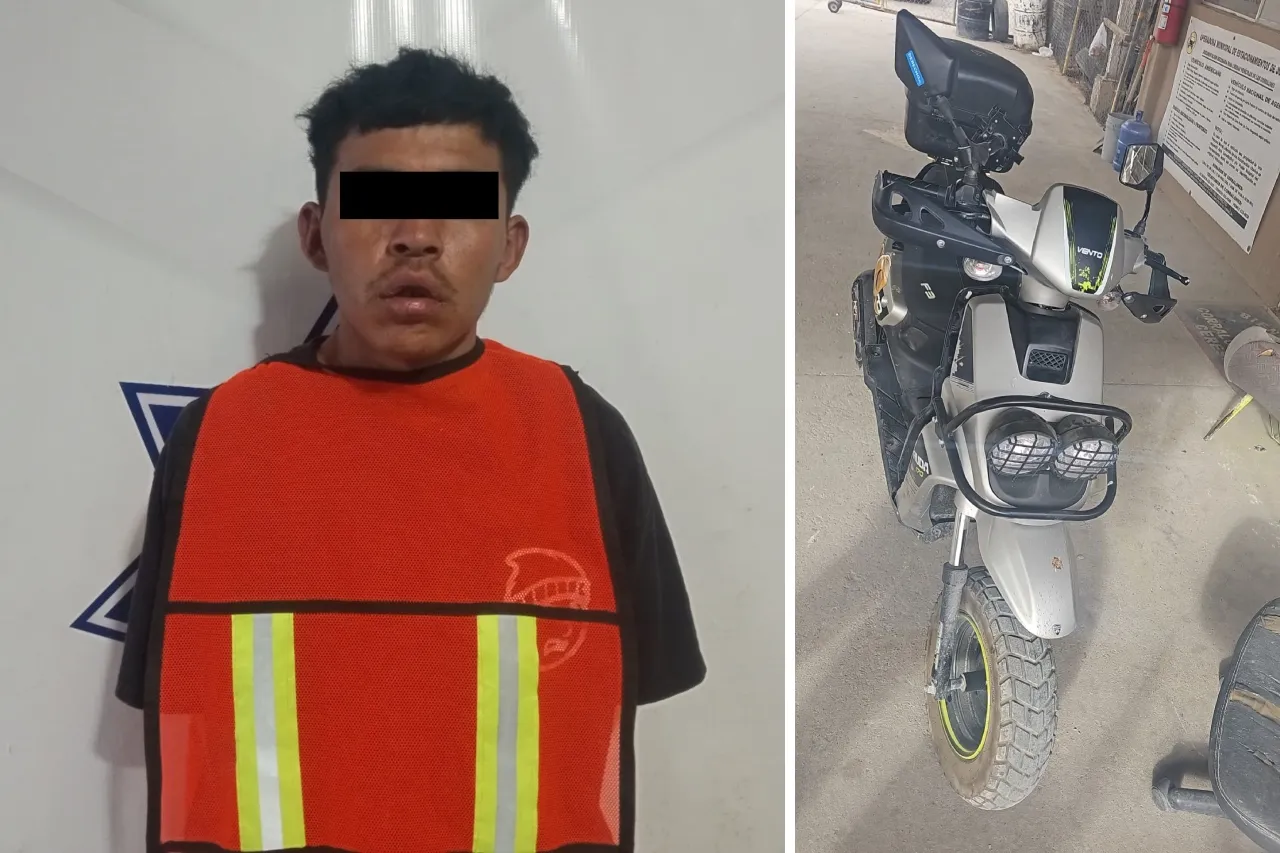 Lo arrestan por robarle la moto a un hombre