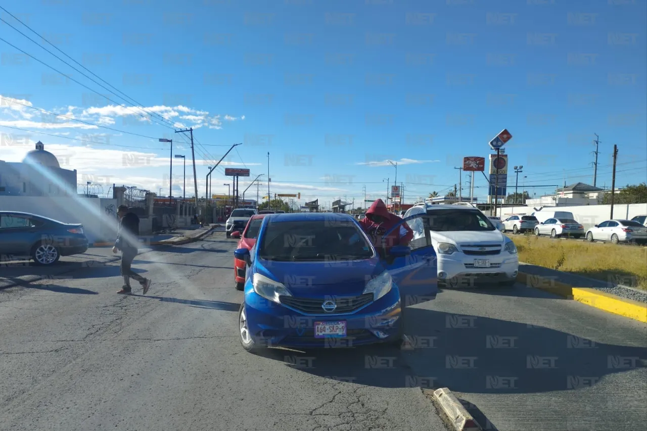 Doble choque en el eje vial Juan Gabriel