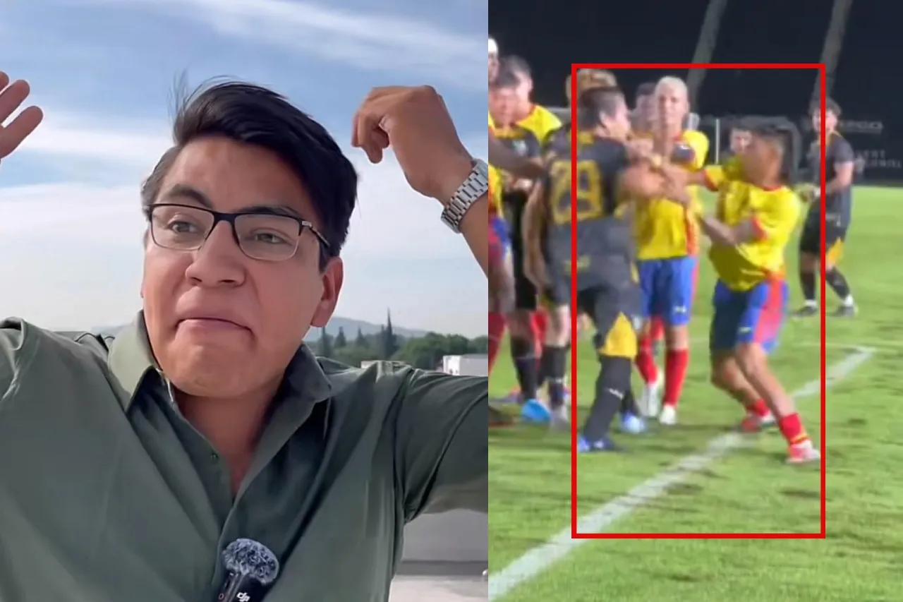 Influencer golpea al 'Arqui Juve3dstudio' durante partido de futbol