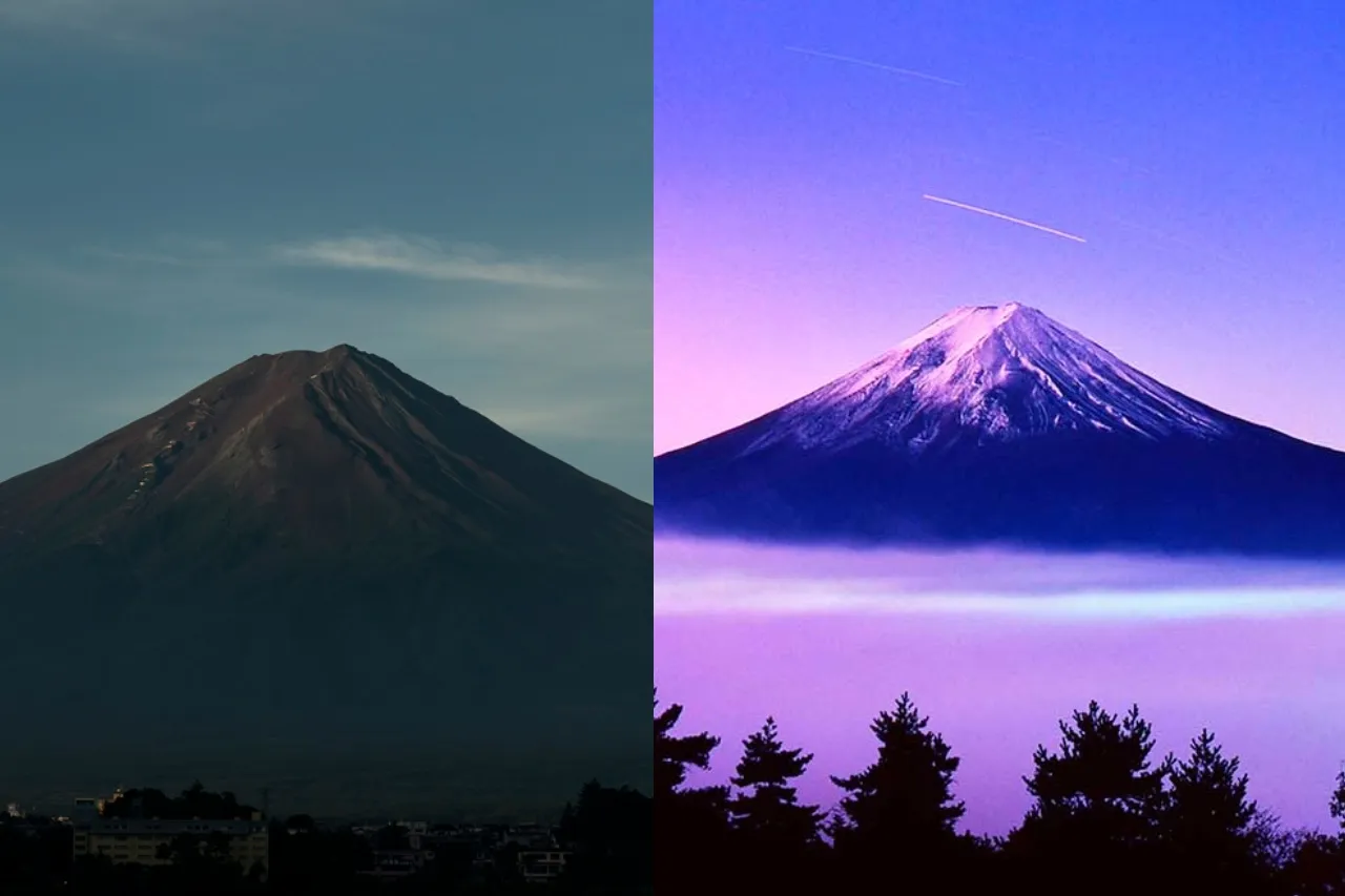 Monte Fuji sigue sin su típica capa de nieve por 1ra vez en 130 años