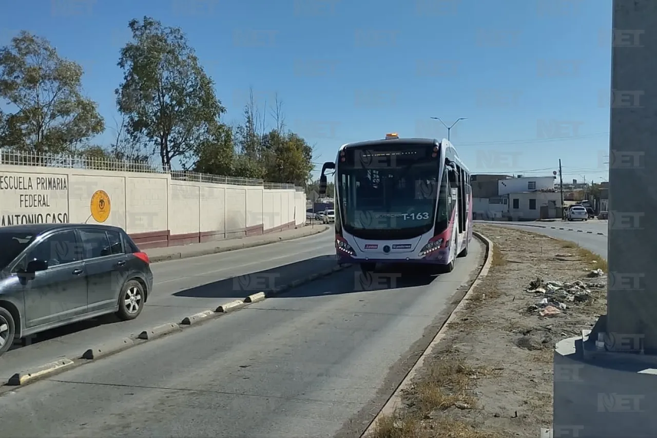 Realizan pruebas en la primera ruta troncal del Juárez Bus