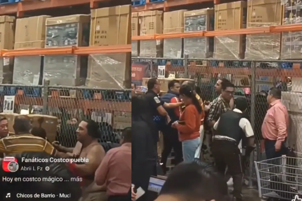 Tildan a Costco de 'central de abastos' tras pelea entre guardia y cliente