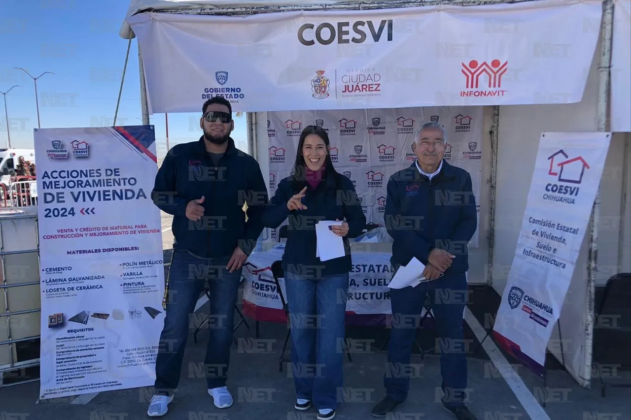 Acerca Coesvi programas a miles en feria de la vivienda en Juárez