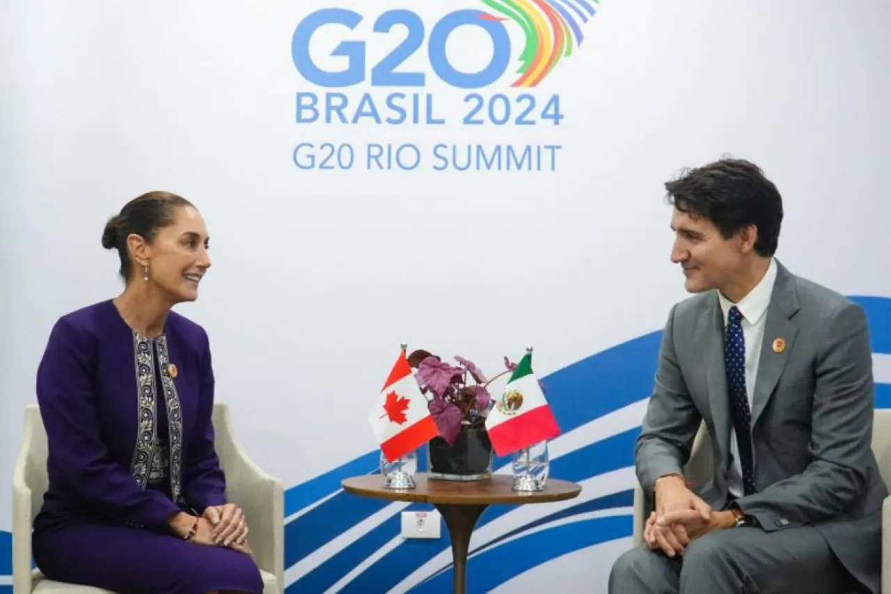 Sheinbaum y Trudeau hablan sobre el T-MEC