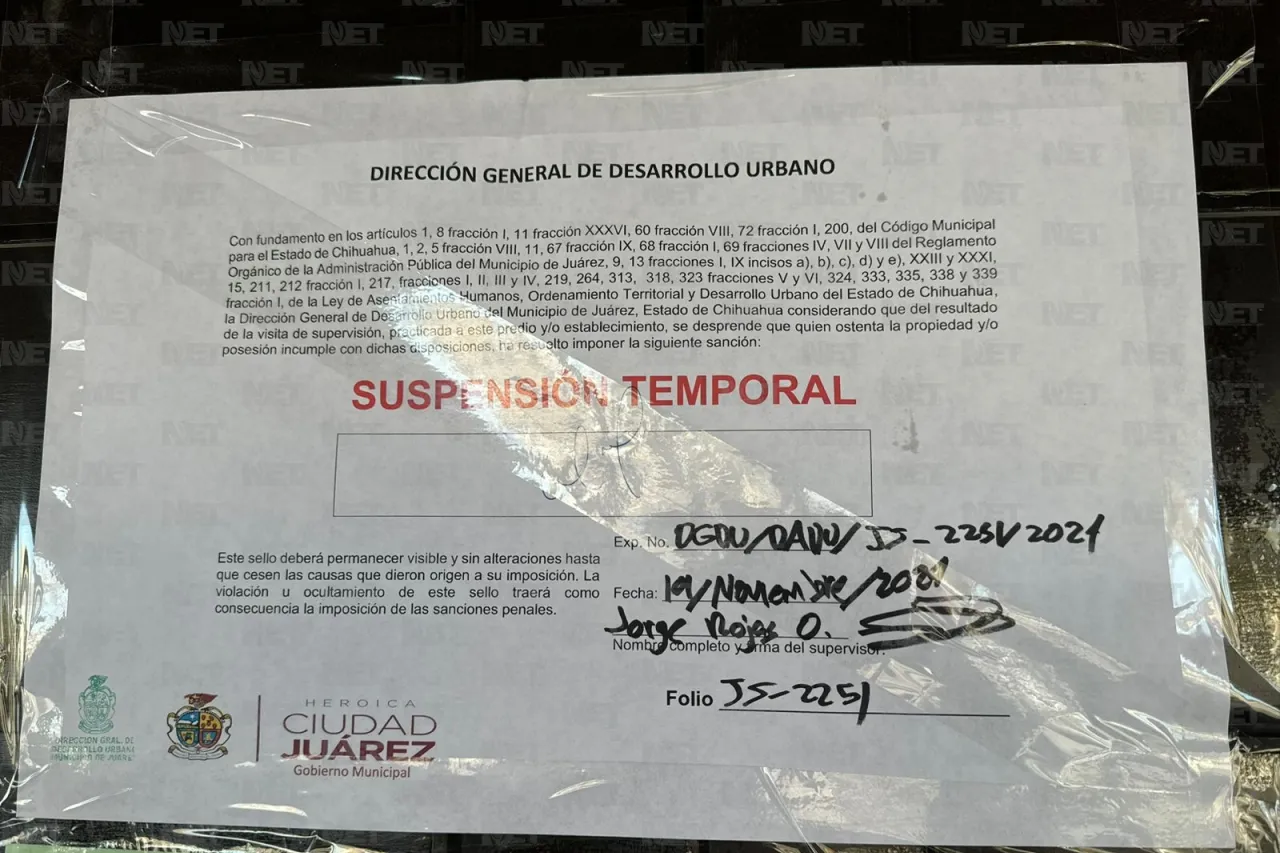 Mala suerte: Autoridades clausuran casino en Juárez