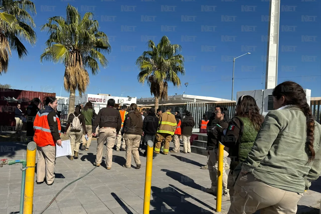 Desalojan instalaciones del INM en el puente Libre por fuga de gas