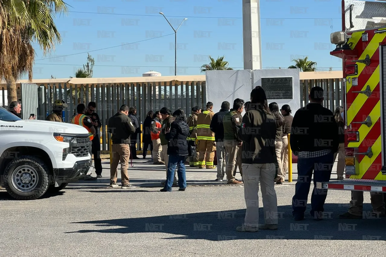 Desalojan instalaciones del INM en el puente Libre por fuga de gas