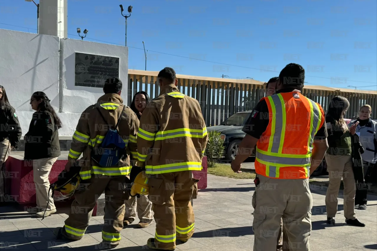 Desalojan instalaciones del INM en el puente Libre por fuga de gas