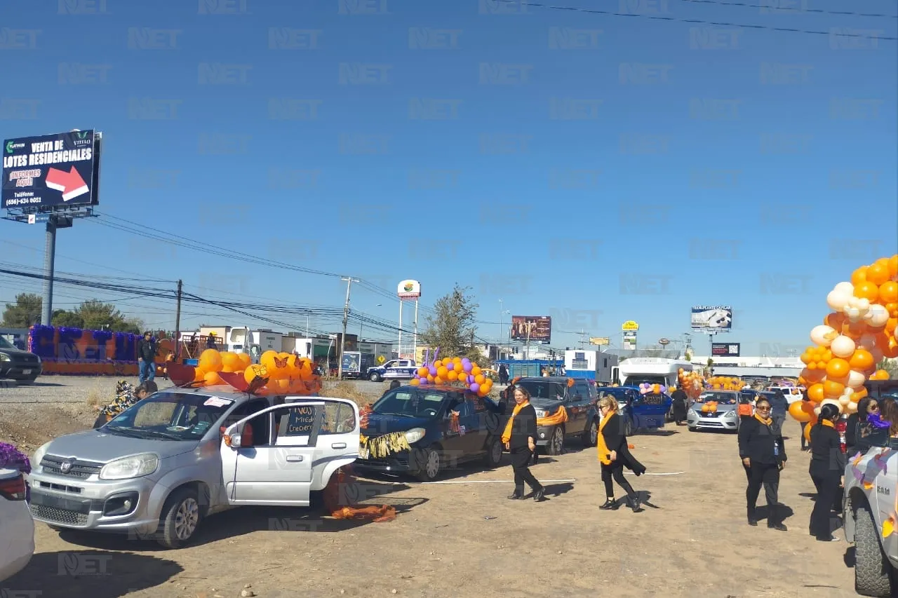 Juárez se pinta de naranja para la Eliminación de las Violencias contra Mujeres