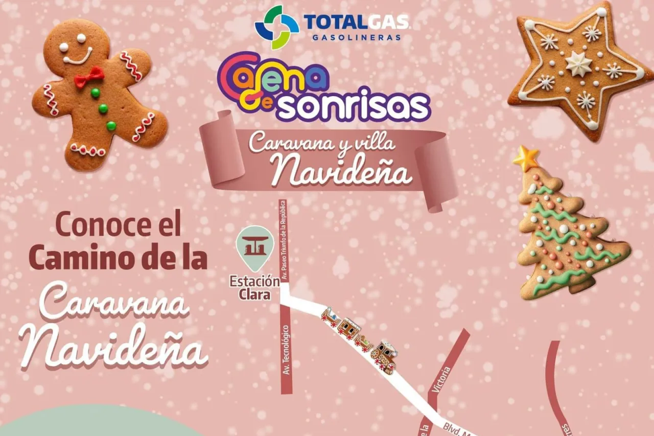 Caravana, villa navideña y Santa Claus por toda la ciudad con Total Gas