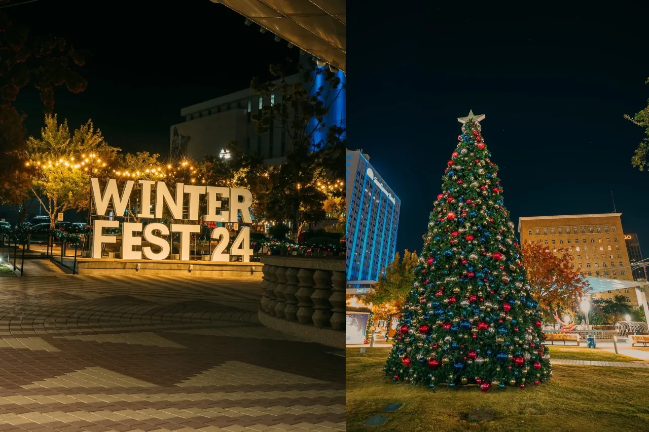 Inicia el Winterfest 2024 en El Paso con show de luces y música