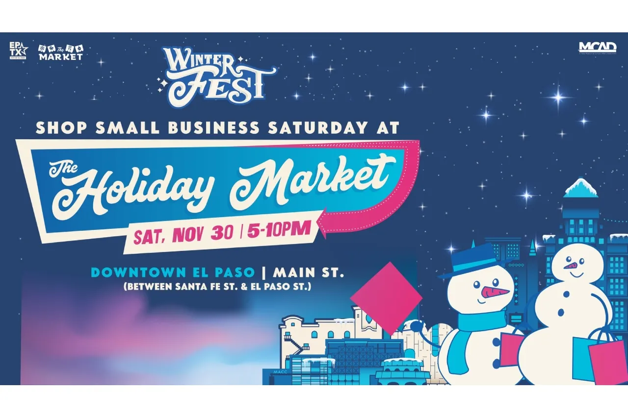 Invitan a consumir local en el mercado del WinterFest en El Paso