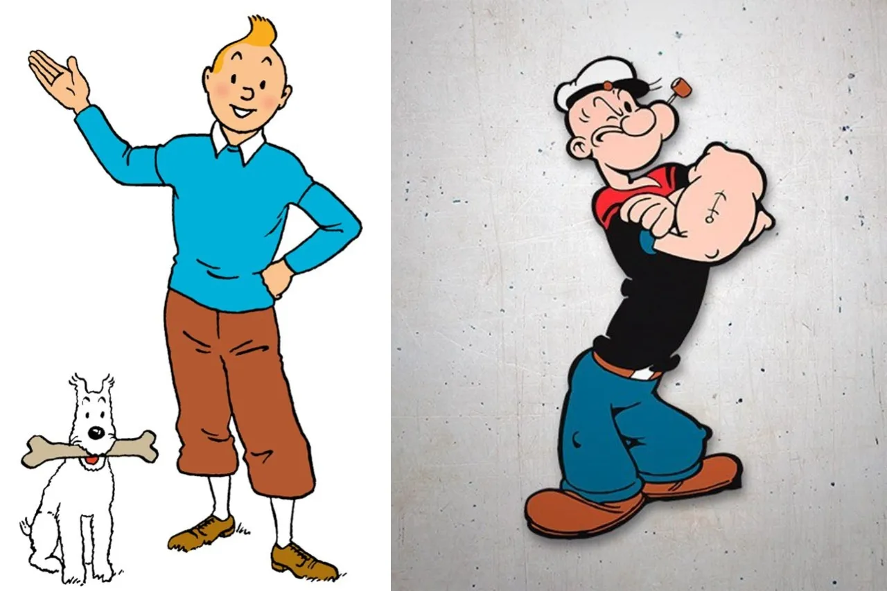 Popeye y Tintín pasarán a dominio público en 2025