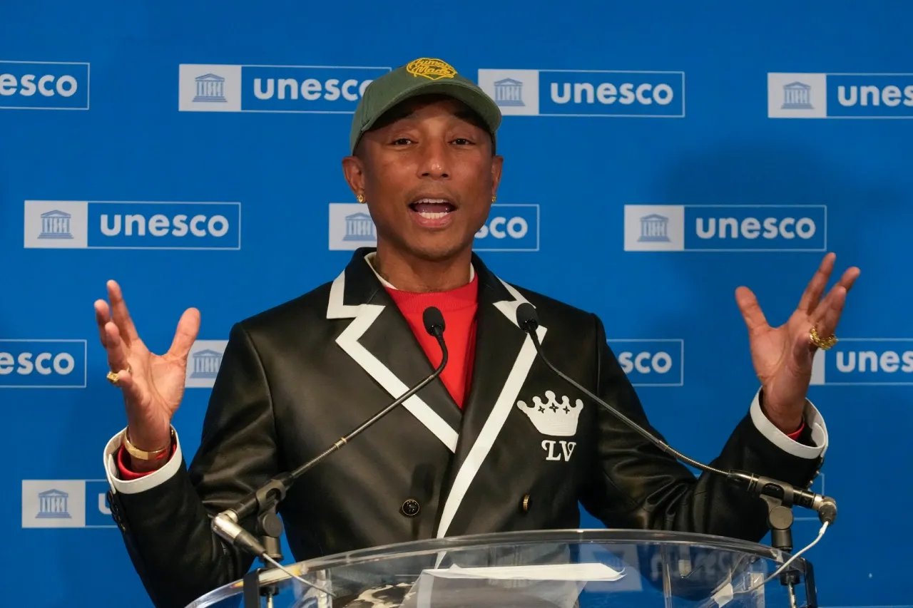 Pharrell Williams es nombrado embajador de buena voluntad de la Unesco