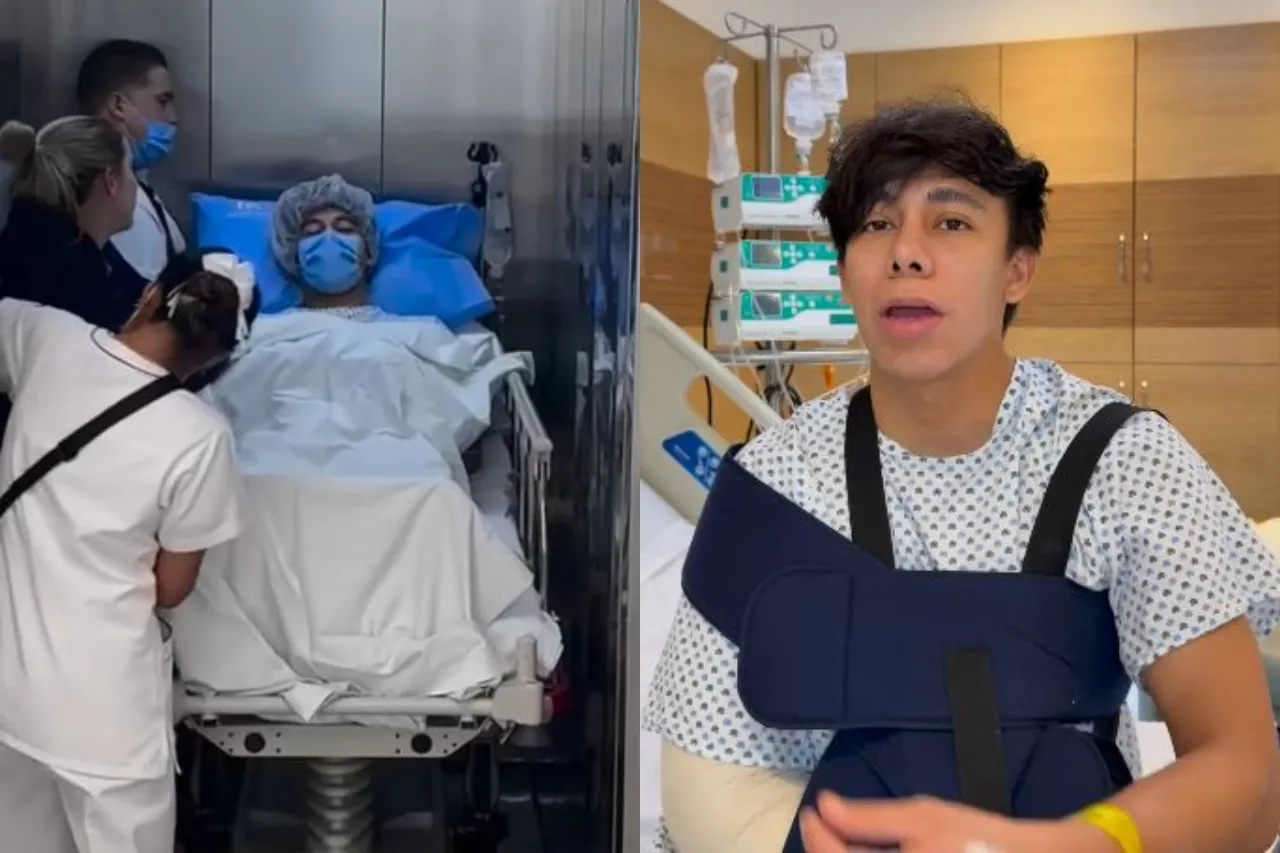 Video: Famoso influencer sufre triple fractura de brazo al jugar vencidas