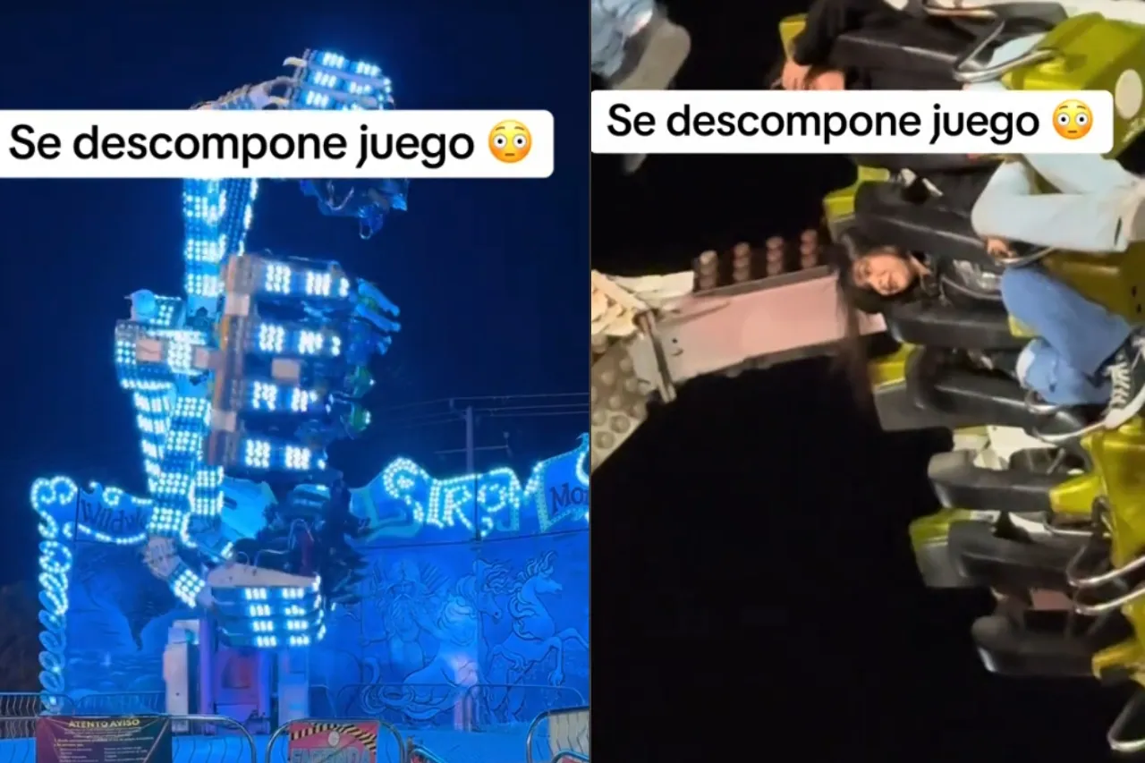 'Bájenme ya'; Juego mecánico se descompone en feria y causa pánico