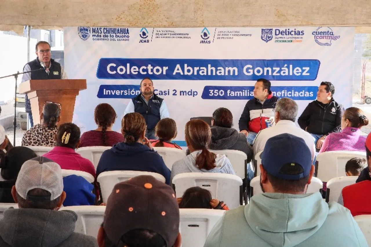 Mejorarán condiciones de delicienses con la construcción de colector sanitario