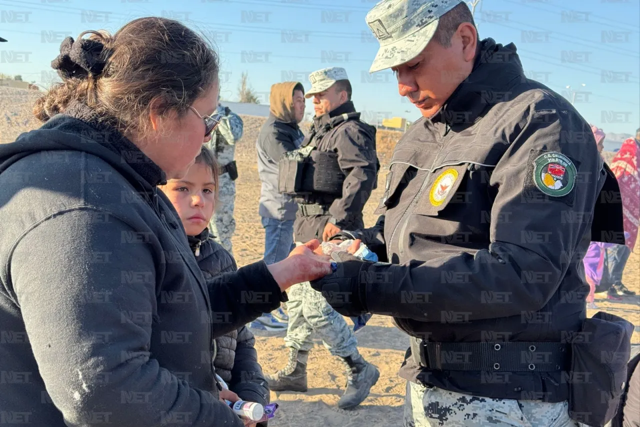 Atiende Guardia Nacional a migrantes en el río bravo