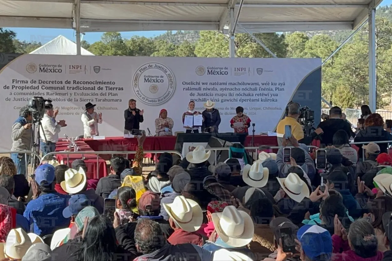 Encabeza Sheinbaum restitución de tierras a comunidades indígenas