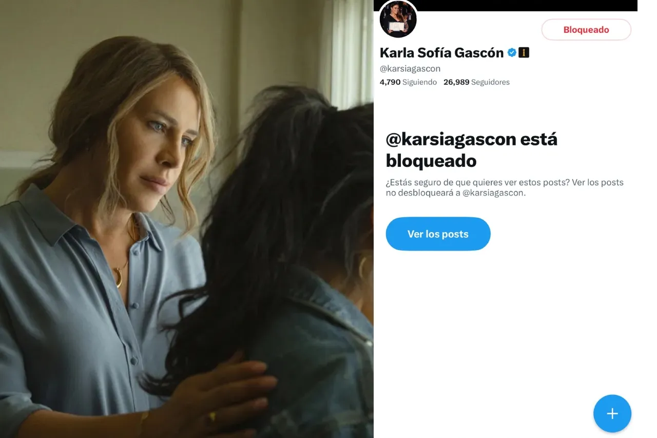 Tunden a Karla Sofía Gascón por bloquear a mexicanos que critican su actuación