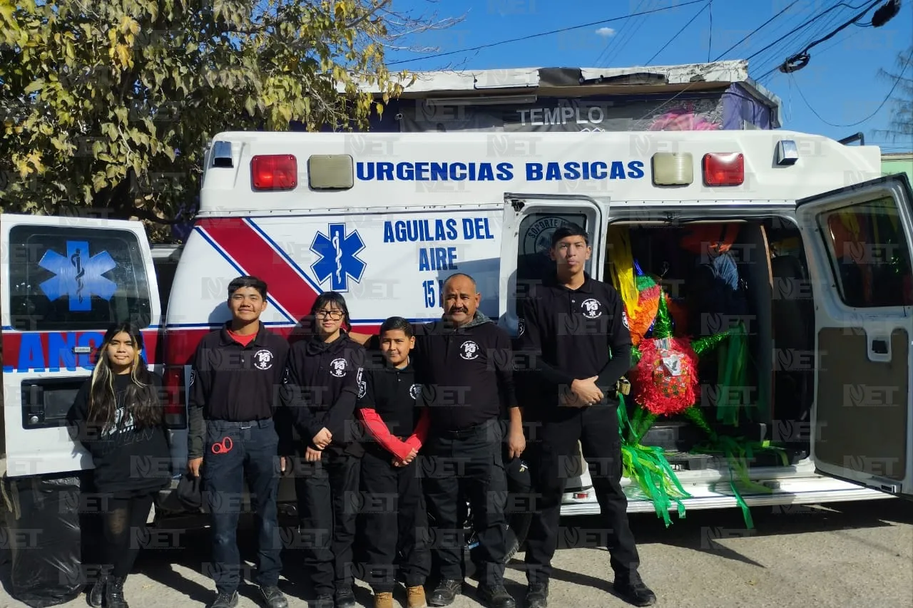 Entrega Águilas del Aire juguetes a niños del KM 27