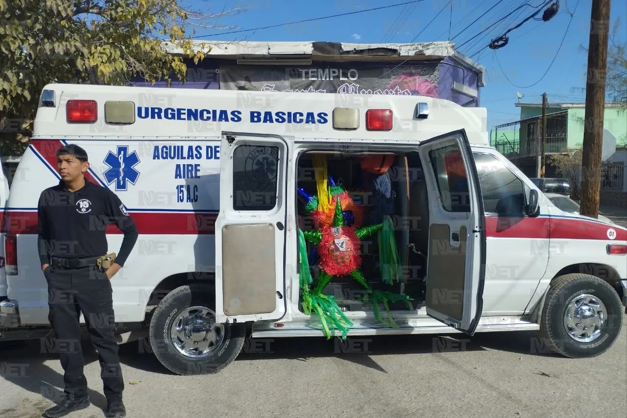 Entrega Águilas del Aire juguetes a niños del KM 27