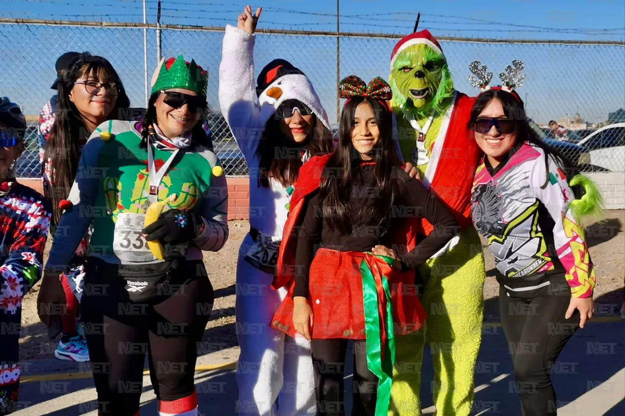 ¡Se logró! Última carrera de circuito atlético pedestre fue navideña