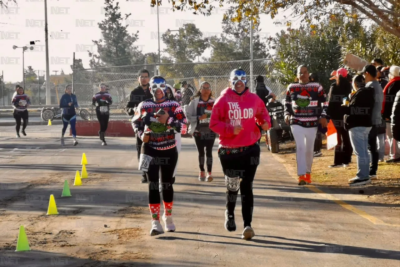 ¡Se logró! Última carrera de circuito atlético pedestre fue navideña