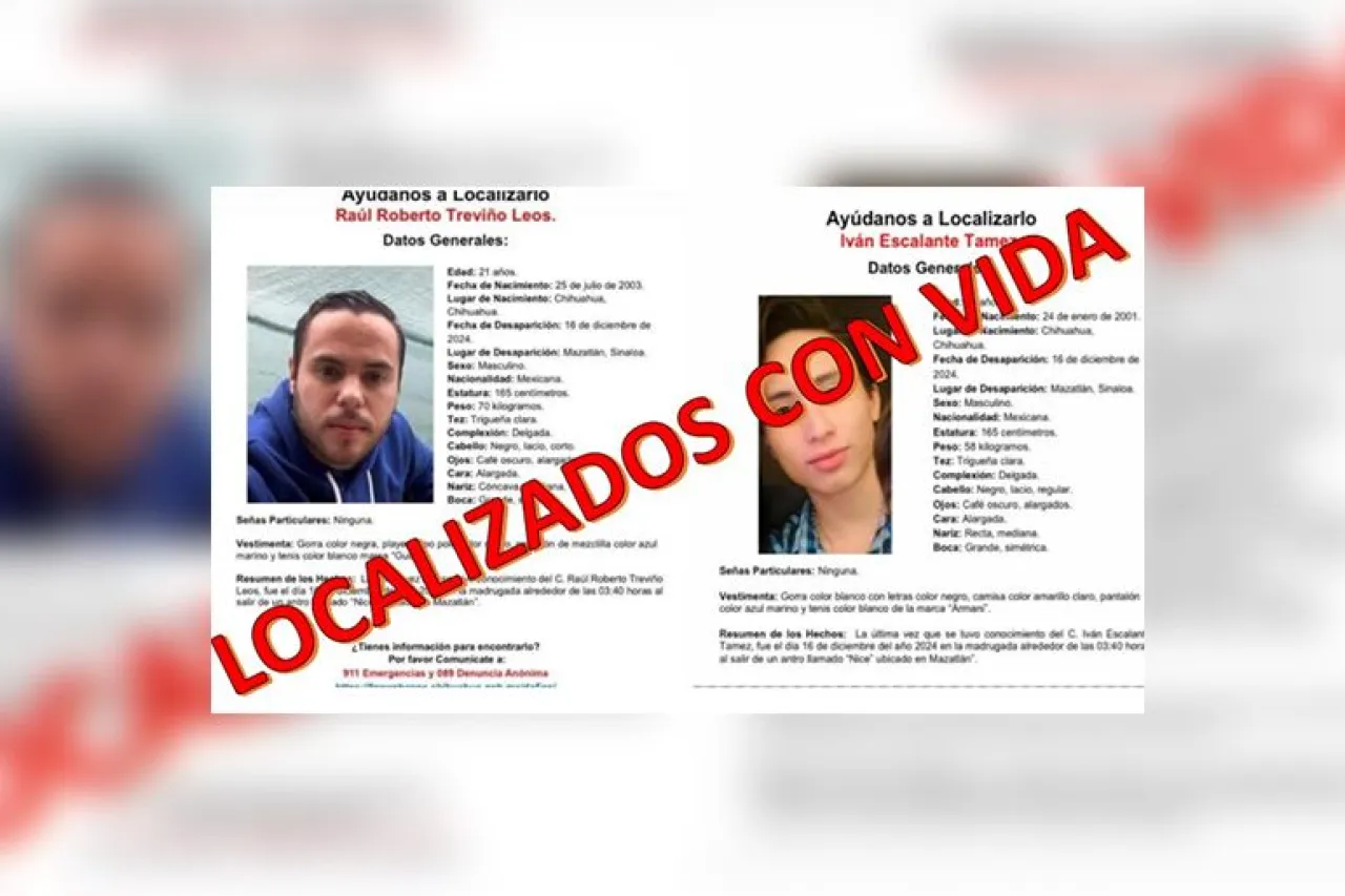 Localizan con vida a Roberto Treviño Leos e Iván Escalante; confirman familiares