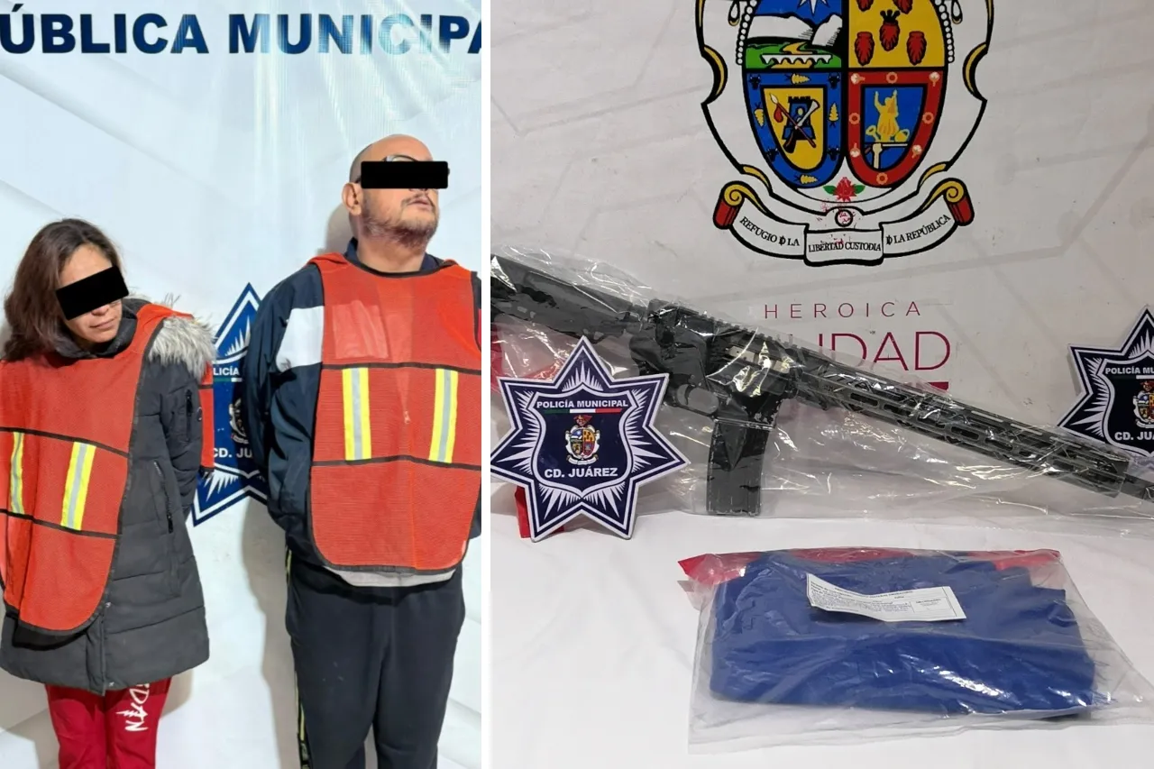 Los abordan por casi atropellar a peatón; les hallan un arma de grueso calibre