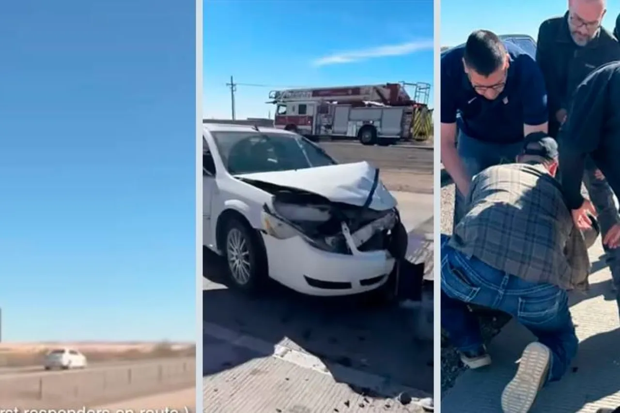 Accidente múltiple en Loop 375 de El Paso deja tres heridos