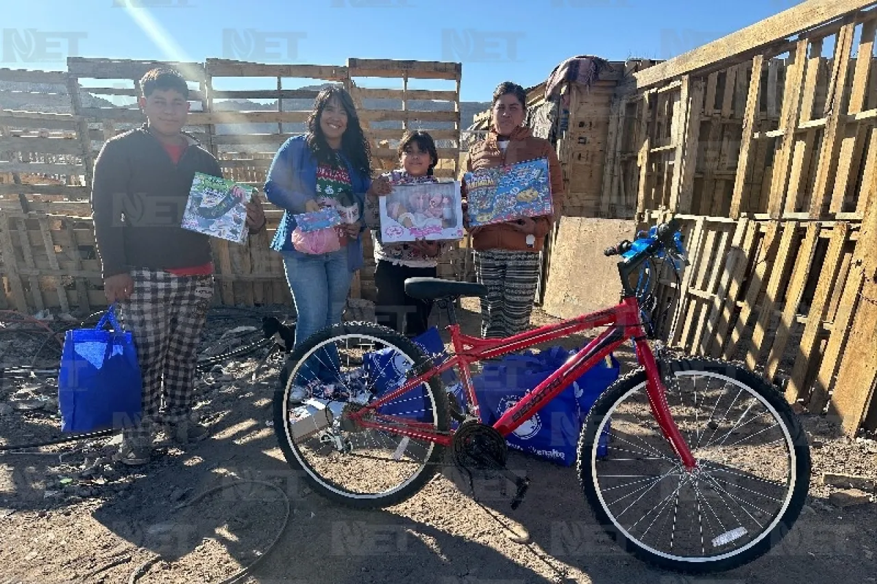 Regalan juarenses una Navidad de ensueño para la familia Jiménez 