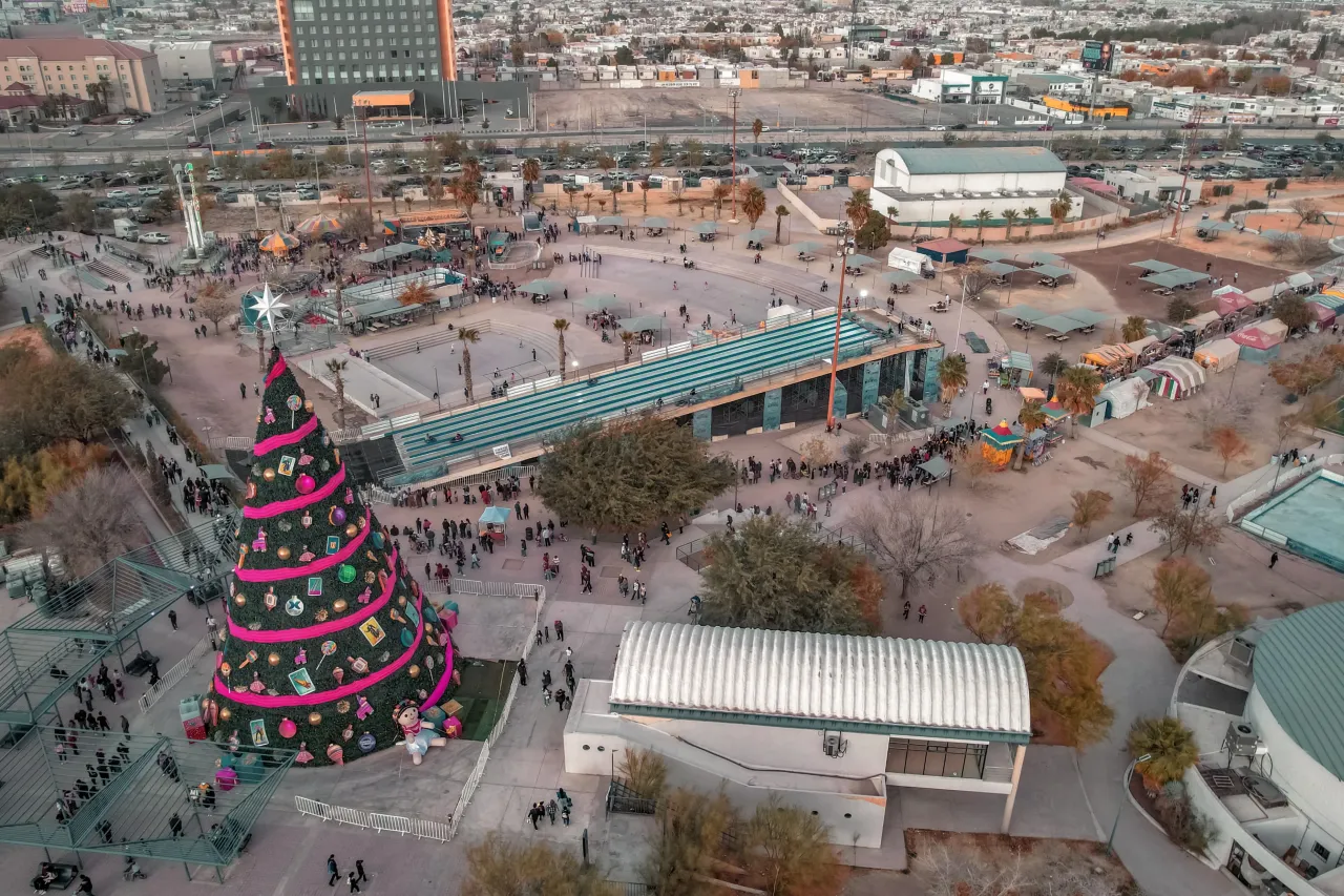 Visitan más de 30 mil personas el Parque Central durante Navidad