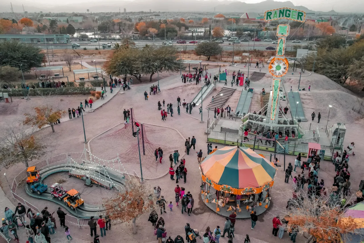 Visitan más de 30 mil personas el Parque Central durante Navidad