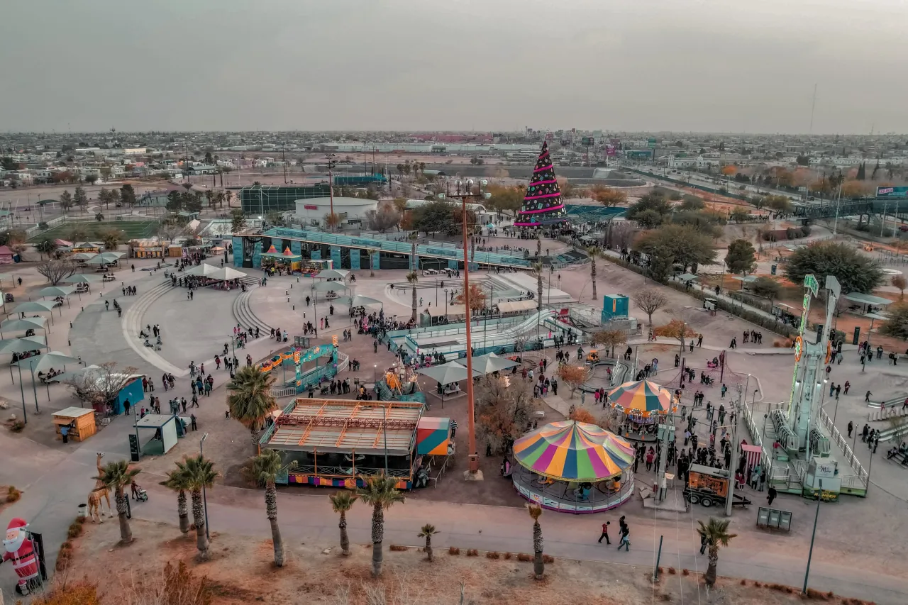 Visitan más de 30 mil personas el Parque Central durante Navidad