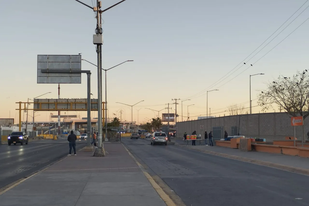 Vacíos puentes internacionales este sábado en Juárez