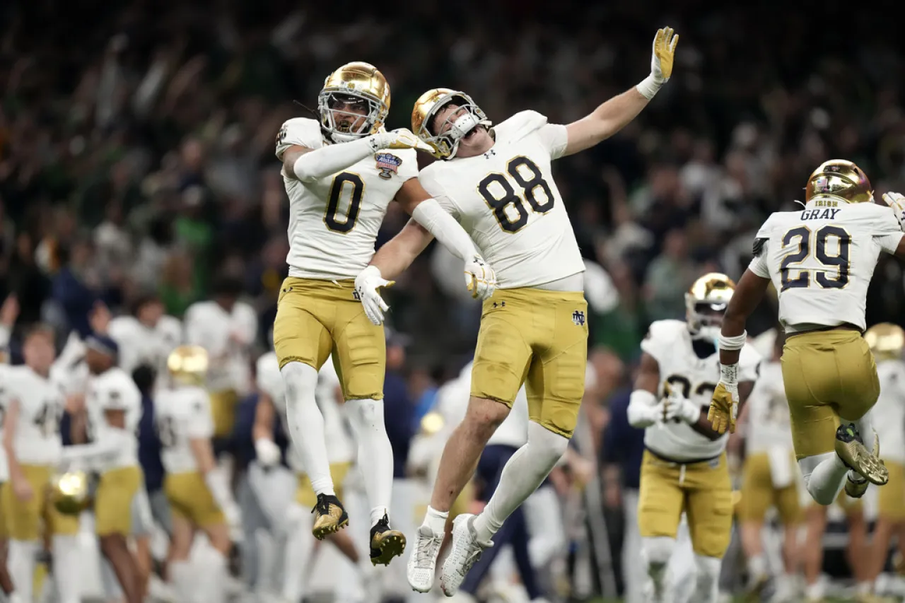 Vence Notre Dame a Georgia en el Sugar Bowl