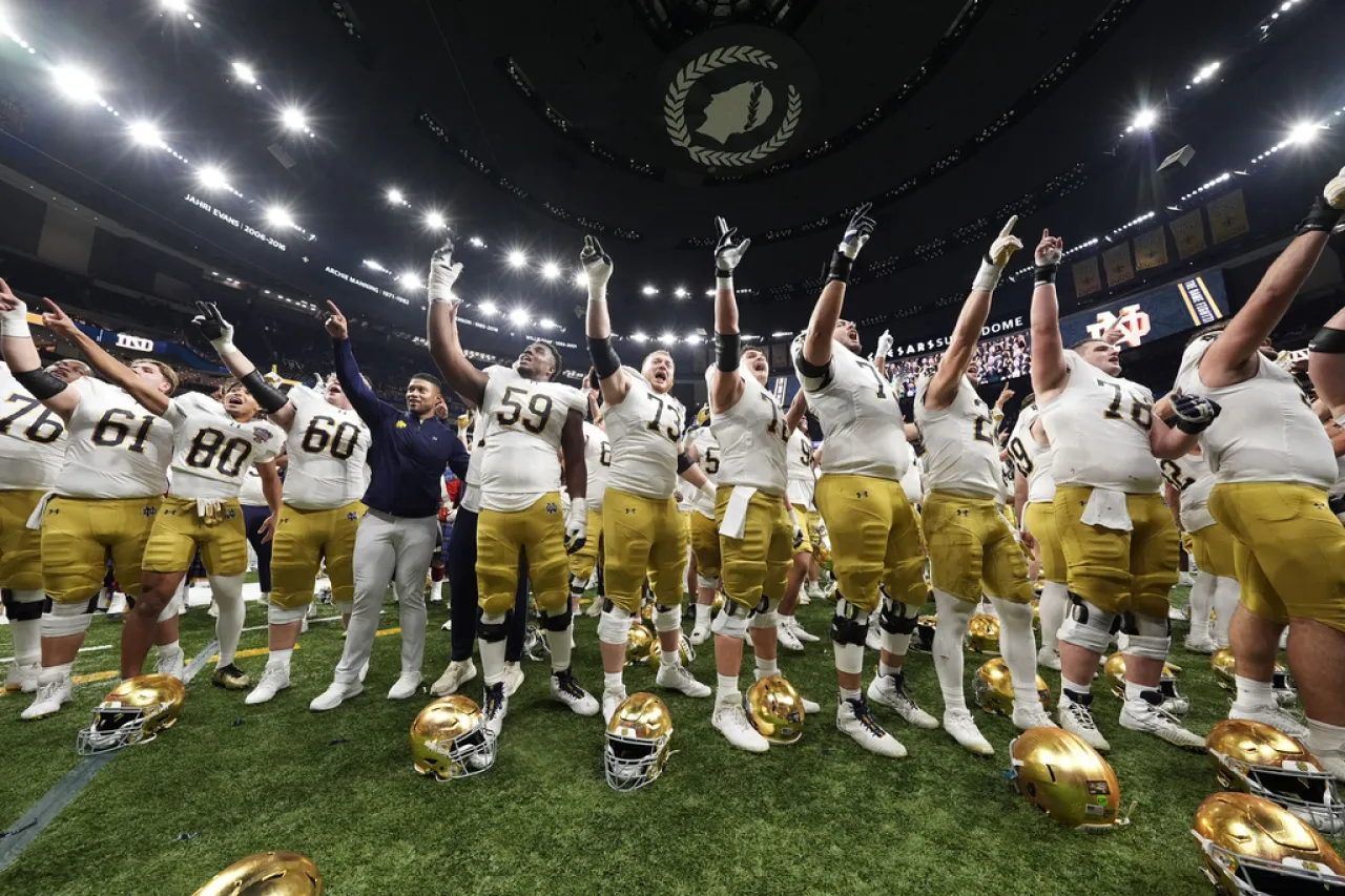 Vence Notre Dame a Georgia en el Sugar Bowl