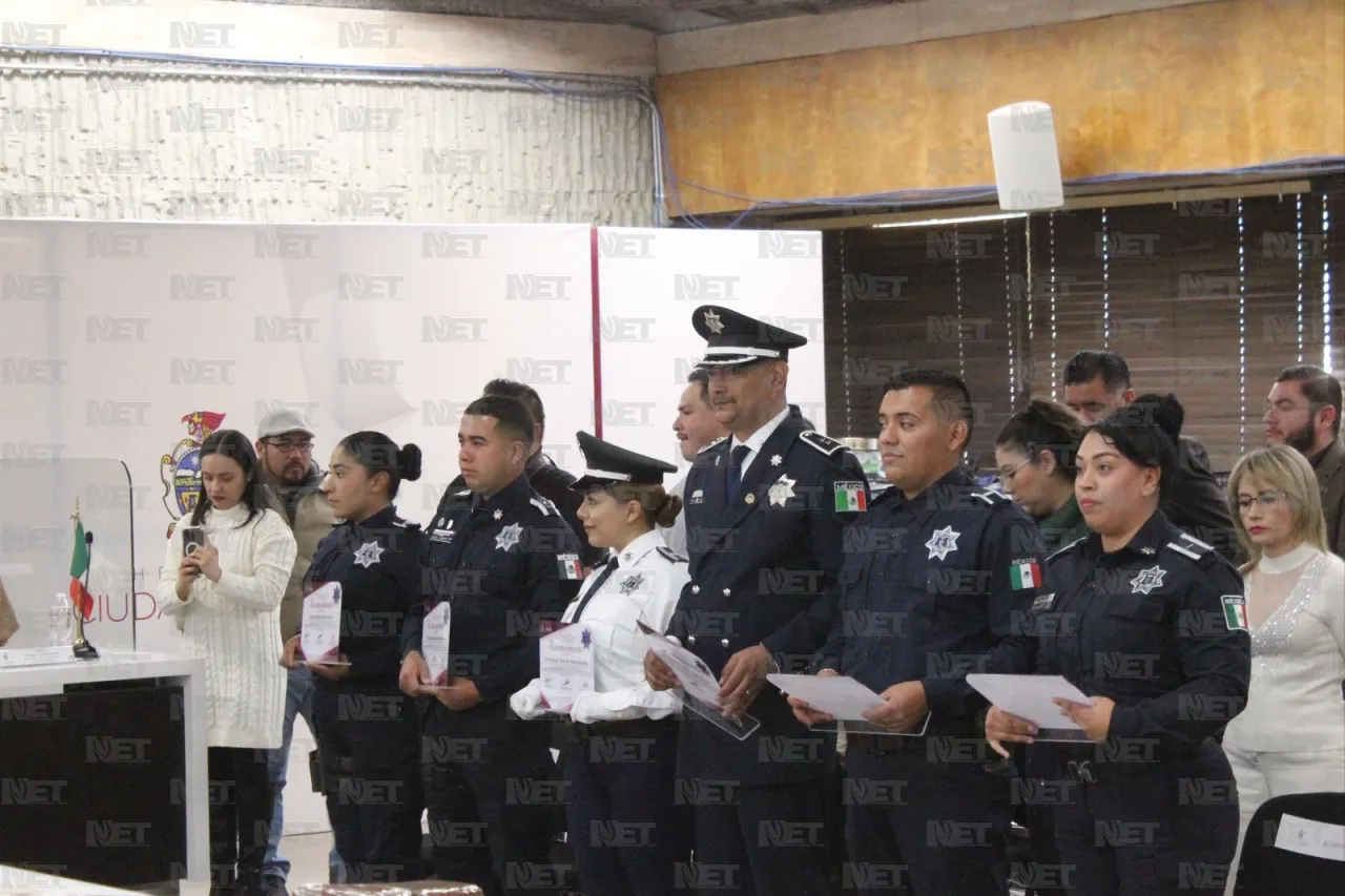 Reconocen a 6 agentes municipales como Policías del Año